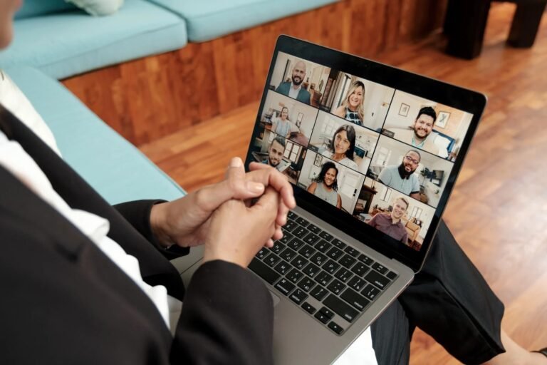 Woman Doing Online Video Conference